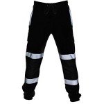 Men's Reflective Safety Pants with Pockets