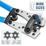 Battery Crimping Tool with Cable Cutter & Terminals