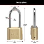 Adjustable Combination Padlock with Brass Finish