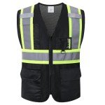 High Visibility Reflective Safety Vest with Pockets