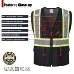 HATAUNKI High Visibility Reflective Safety Vest