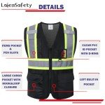 High Visibility Reflective Safety Vest with Pockets