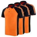 High Visibility Reflective Safety T-Shirts - 3 Pack