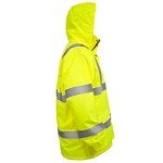 High Visibility Waterproof Rain Jacket - Yellow/Lime