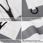 5-Pack High Visibility Safety Vests with Pockets