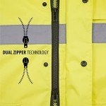 High Visibility Waterproof Rain Jacket - Yellow/Lime
