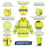 High Visibility Waterproof Rain Jacket - Yellow/Lime