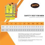 Hi-Vis Reflective Safety Vest with 8 Pockets