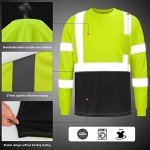 High Visibility Class 3 Safety T-Shirt with Pockets