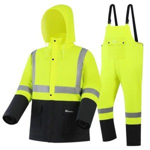 Waterproof Heavy-Duty Safety Rain Gear for Men