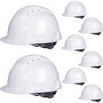 Adjustable Ventilated Hard Hats - 8 Pack