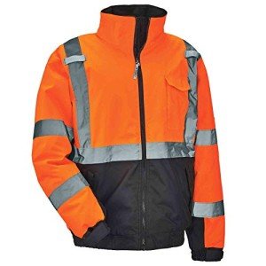 Ergodyne Hi-Vis Class 3 Bomber Jacket, Orange