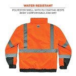 Ergodyne Hi-Vis Class 3 Bomber Jacket, Orange