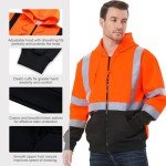High Visibility Class 3 Safety Hoodie - Orange XL