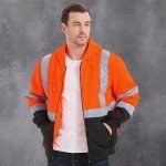 High Visibility Class 3 Safety Hoodie - Orange XL