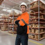 Hi-Vis Reflective Hoodie for Men - Class 3, XL