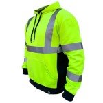 Hi-Vis Safety Hoodie - ANSI Class 3 Reflective Jacket