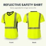 Women's High Visibility Work T-Shirt - Lime