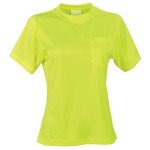 Women's High Visibility Lime Short-Sleeve T-Shirt