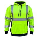 Hi-Vis Safety Hoodie - ANSI Class 3 Reflective Jacket
