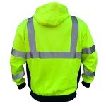 Hi-Vis Safety Hoodie - ANSI Class 3 Reflective Jacket