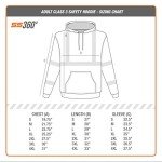 Hi-Vis Safety Hoodie - ANSI Class 3 Reflective Jacket