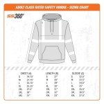 Hi-Vis Safety Hoodie - ANSI Class 3 Reflective Jacket