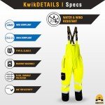 KwikSafety River Otter Waterproof Rain Bib Pants
