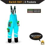 KwikSafety River Otter Waterproof Rain Bib Pants