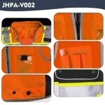 High Visibility Safety Vest for Men, Orange XL
