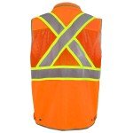 High Visibility Safety Vest for Men, Orange XL