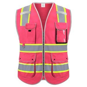 High Visibility Rhino Hit Safety Vest with Pockets