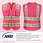 High Visibility Rhino Hit Safety Vest with Pockets