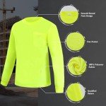 High-Visibility Long Sleeve Sun Protection Shirts, 2PCS