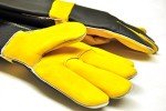 Premium Leather Heat Resistant BBQ & Fireplace Gloves