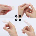 300Pcs Large Latex Finger Protectors – White