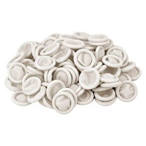 100 Disposable Finger Cots - Latex Protectors, Medium