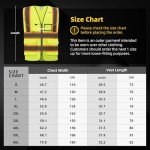 High Visibility Safety Vest with Pockets and Reflective Strips