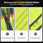 High Visibility Safety Vest with Pockets and Reflective Strips