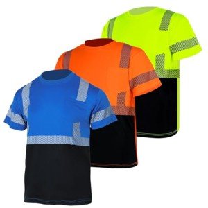 3-Pack Men's Reflective Safety T-Shirts