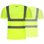 High Visibility Reflective Safety T-Shirt for Work