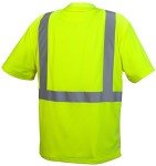 Pyramex Hi-Vis Lime T-Shirt with Black Bottom