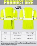 4 Pack High Visibility Reflective Safety Shirts