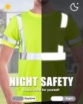 4 Pack High Visibility Reflective Safety Shirts