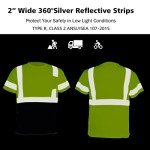 3-Pack Men's Reflective Safety T-Shirts