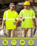 4 Pack High Visibility Reflective Safety Shirts