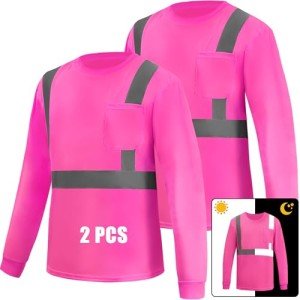 Hi-Vis Reflective Long Sleeve Safety Shirts for Men