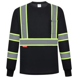High Visibility Reflective Long Sleeve Safety Shirt