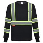 High Visibility Reflective Long Sleeve Safety Shirt