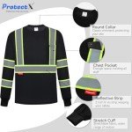 High Visibility Reflective Long Sleeve Safety Shirt